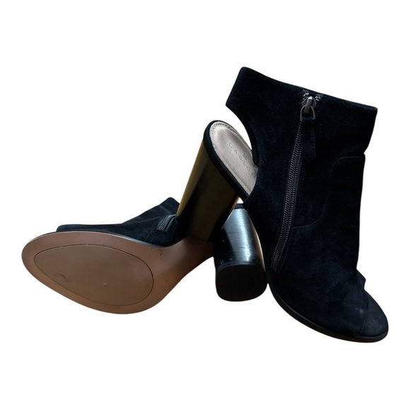 Caslon Black Chunky Heel Peep-Toe Shoes - Picture 4 of 4